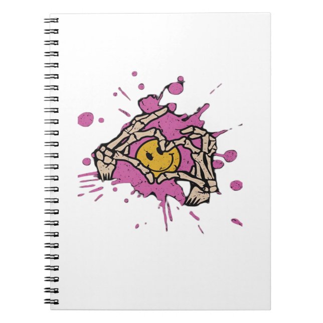 Caderno Espiral Skeleton Hand Heart Show Classic (Frente)