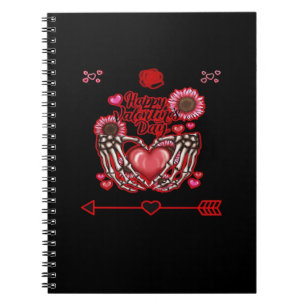 Caderno Espiral Skeleton Hands Dia de os namorados Classic