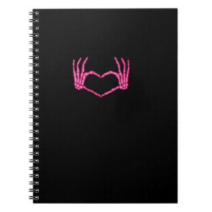 Caderno Espiral Skeleton Heart Hands Classic