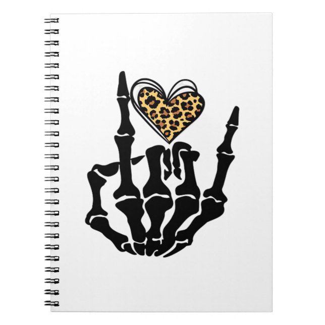 Caderno Espiral Skeleton Heart Hands Classic (Frente)
