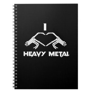 Caderno Espiral Skeleton Mãos Coração - Dia de as Bruxas engraçado