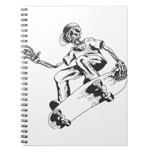 Caderno Espiral skeleton play skeleton