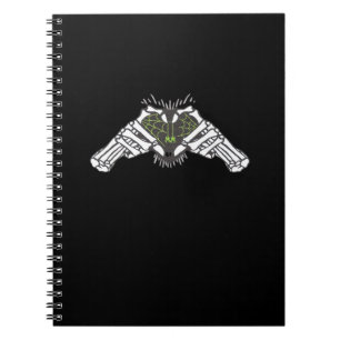 Caderno Espiral Skeleton Spider Heart