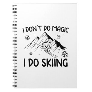 Caderno Espiral Skier Gifts Apres Ski Skiing Winter Sports Xmas