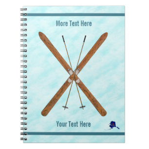 Caderno Espiral Skis Entre Países Na Neve