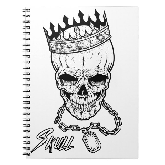 Caderno Espiral skull (Frente)