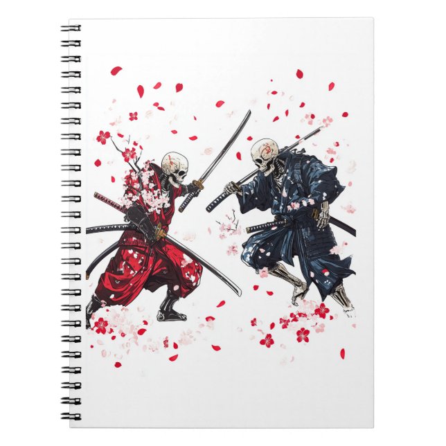 Caderno Espiral Skull Samurai Duel (Frente)