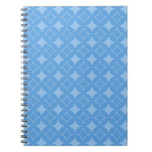 Caderno Espiral Sky blue shippo pattern