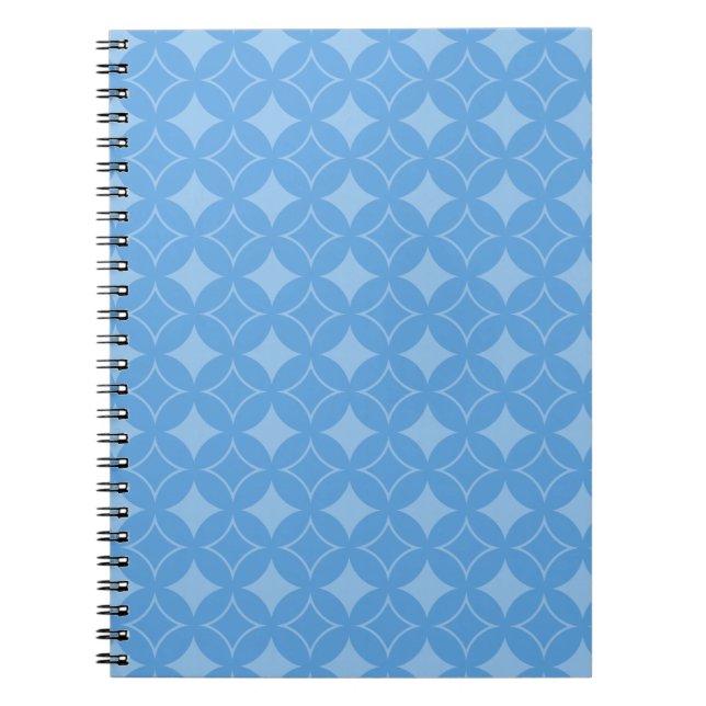 Caderno Espiral Sky blue shippo pattern (Frente)