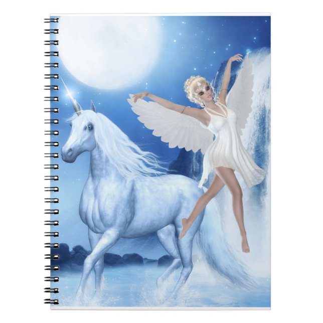 Caderno Espiral Sky Faerie Asparas e Unicorn (Frente)