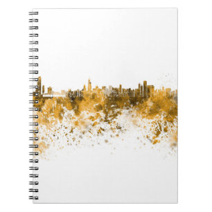 Caderno Espiral Skyline Chicago