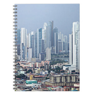 Caderno Espiral Skyline da Cidade do Panamá