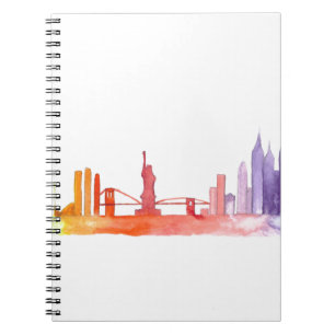Caderno Espiral Skyline da NOVA IORQUE