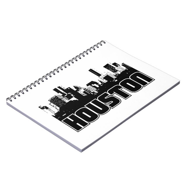 Caderno Espiral Skyline de Houston (Left Side)
