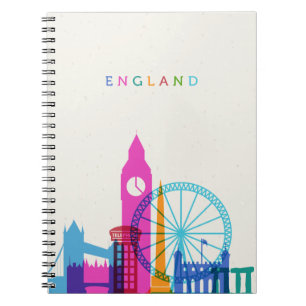 Caderno Espiral Skyline Inglaterra
