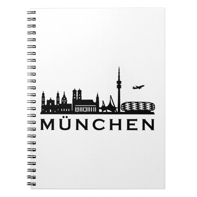 Caderno Espiral Skyline München (Frente)