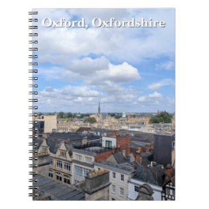 Caderno Espiral Skyline of Historic Oxford em Oxfordshire, Reino U