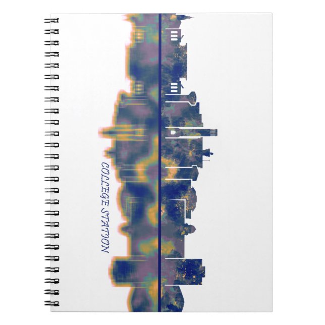 Caderno Espiral Skyline para Estação Universitária (Frente)