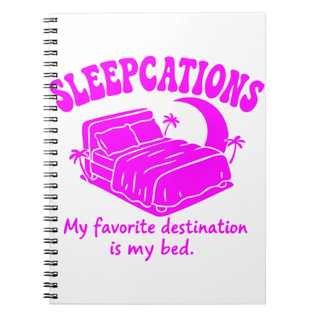 Caderno Espiral Sleepcations (Frente)