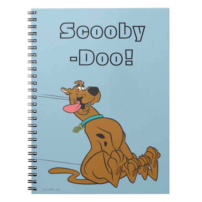 Caderno Espiral Slide Scooby-Doo Com A Língua Para Fora (Frente)