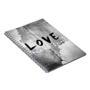 Caderno Espiral SlipperyJoe o amor não tem cor raça tom de pele li