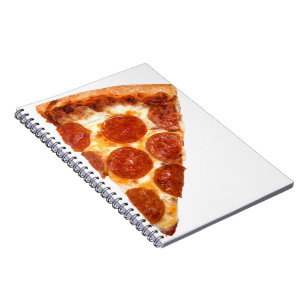 Caderno Espiral SlipperyJoe's artístico Sliced Pizza gay presente