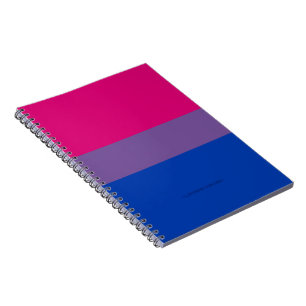Caderno Espiral SlipperyJoe's Bisexual Pride Flag lavender-pink bl