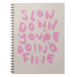 CADERNO ESPIRAL SLOW DOWN