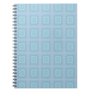 Caderno Espiral Small blue squares.