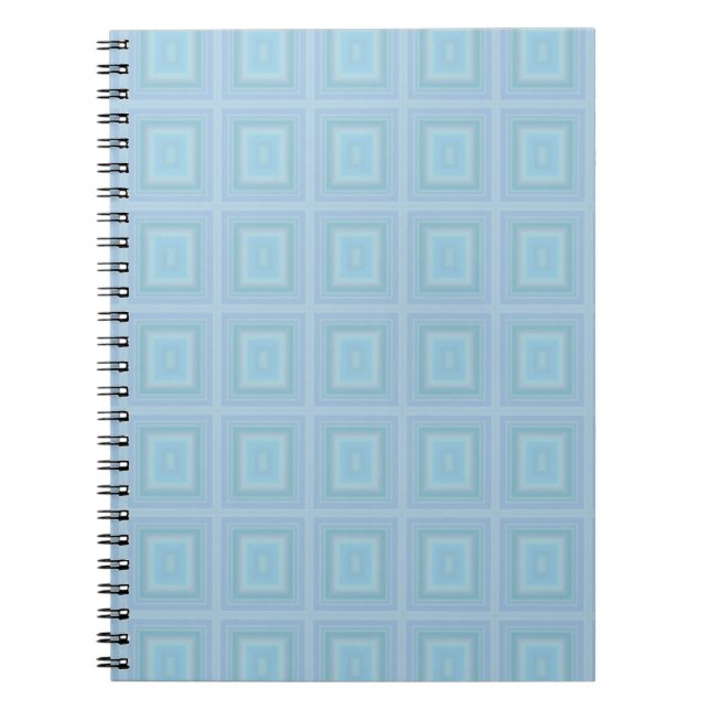 Caderno Espiral Small blue squares. (Frente)