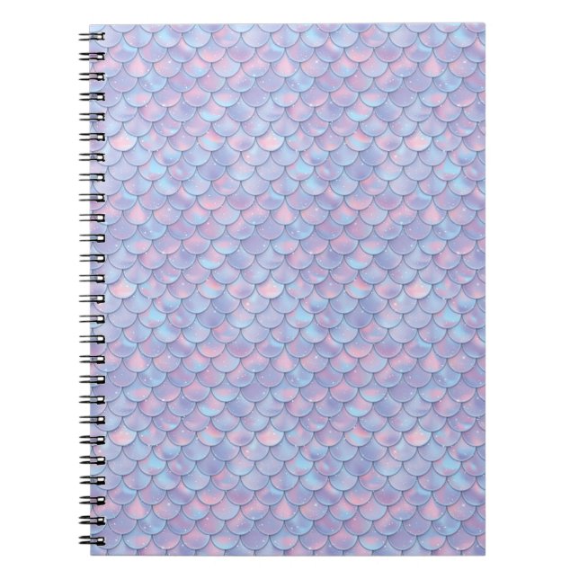 Caderno Espiral Smermaid Tail cale Pastel Purple Sparkle Boutique (Frente)