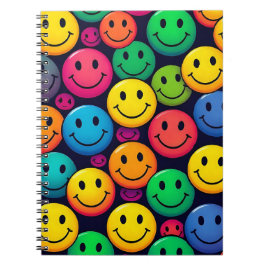 Caderno Espiral Smiley Button Notebook 