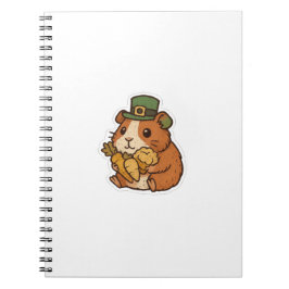Caderno Espiral Snack Lover Guinea Pig St.Patrick's Day