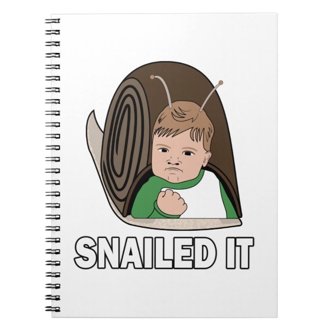 Caderno Espiral Snailed ele (Frente)