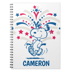 Caderno Espiral Snoopy 4 de julho Dance