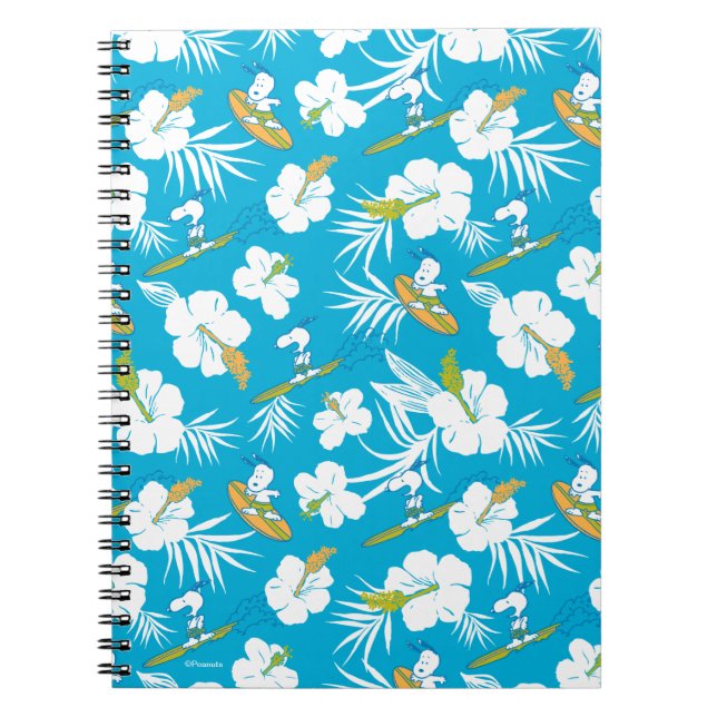 Caderno Espiral Snoopy Brooklyn Beach Pattern (Frente)