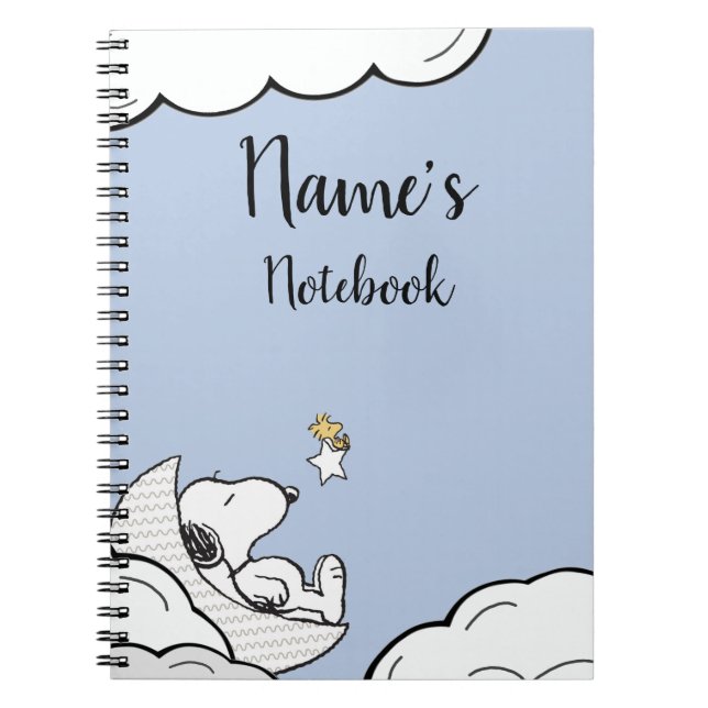 Caderno Espiral Snoopy Note Book Name Title (Frente)