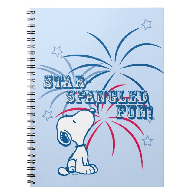Caderno Espiral Snoopy Star foi Divertida (Frente)