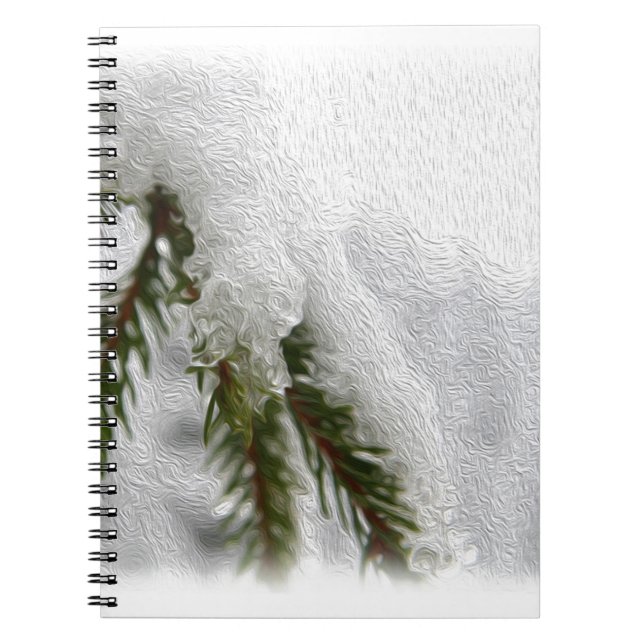 Caderno Espiral Snowy Pines (Frente)