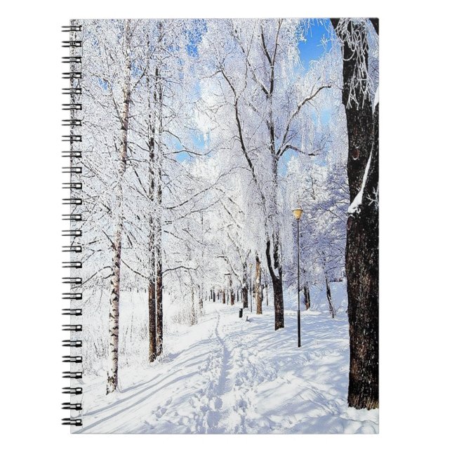 Caderno Espiral Snowy Road (Frente)