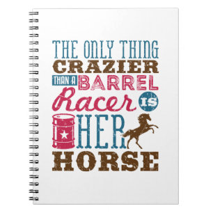 Caderno Espiral Só Mais Maluco Que Barrel Racer É Seu Cavalo