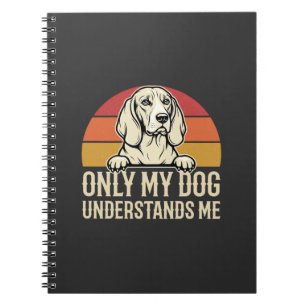 Caderno Espiral Só Meu Cachorro Me Entende Vintage Cachorro