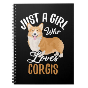 Caderno Espiral Só uma garota que ama Corgis