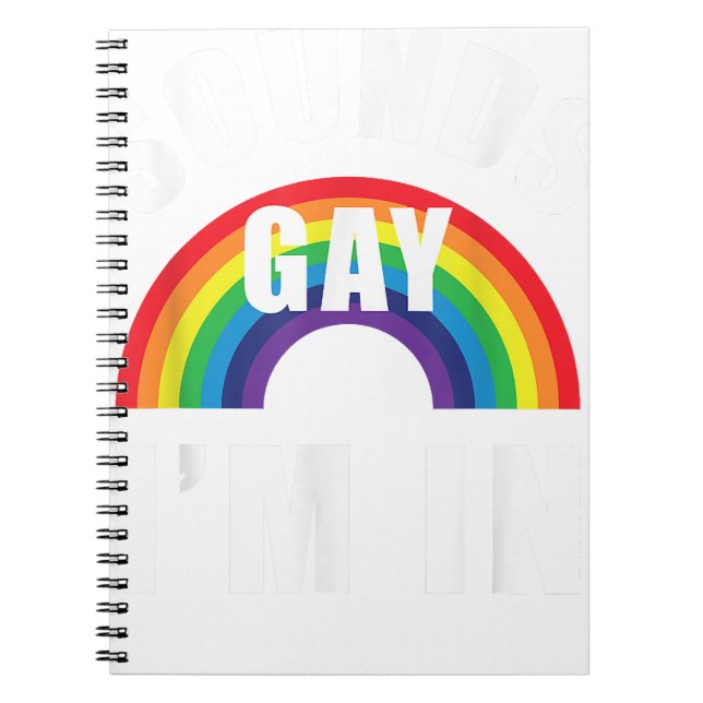 Caderno Espiral Soa Gay Na Camisa Engraçada Gay LGBT Bise Lésbica (Frente)