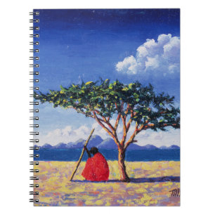 Caderno Espiral Sob a árvore 1991 da acácia
