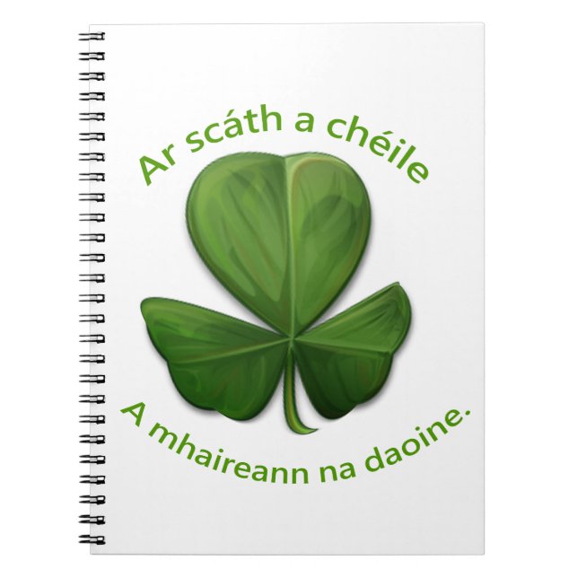 Caderno Espiral Sob o abrigo de cada uma das outras pessoas sobrev (Frente)