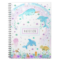 Sob o Mar Notebook Espiral