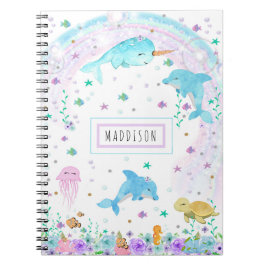 Caderno Espiral Sob o Mar Notebook Espiral
