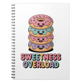 Caderno Espiral Sobrecarga de Doçura | Crianças Donut