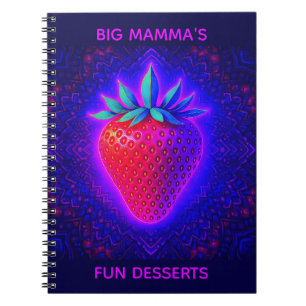 CADERNO ESPIRAL SOBREMESAS DIVERTIDAS DA BIG MAMMA (MORANGO)